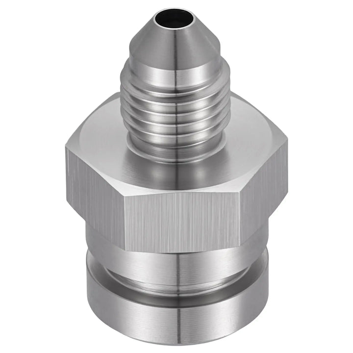 EVILENERGY EVIL ENERGY 3/4AN Male to 3/8-24 Inverted Female Flare Thread Fitting Adapter Straight Silver 1PC/2PCS