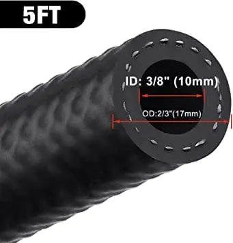 Evilenergy EVIL ENERGY 3/8 Fuel Hose Line Push Lock NBR Rubber SAE 30R7 5/10/25FT 300PSI