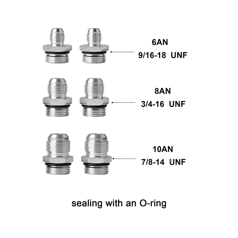 Evilenergy EVIL ENERGY 30 Micron Inline Fuel Filter with 6AN 8AN 10AN Adapter Universal