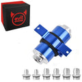 evilenergy EVIL ENERGY 30 Micron Inline Fuel Filter with 6AN 8AN 10AN Adapter&Bracket Clamp 60MM Universal