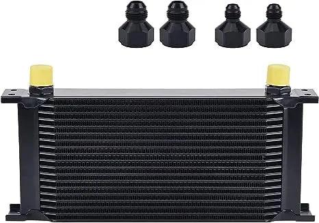 30 Row Universal Oil Cooler Kit With 10AN Fittings & 7 Fan - Aluminum 30 Row Universal Oil Cooler Kit With 10AN Fittings & 7 Fan - Aluminum