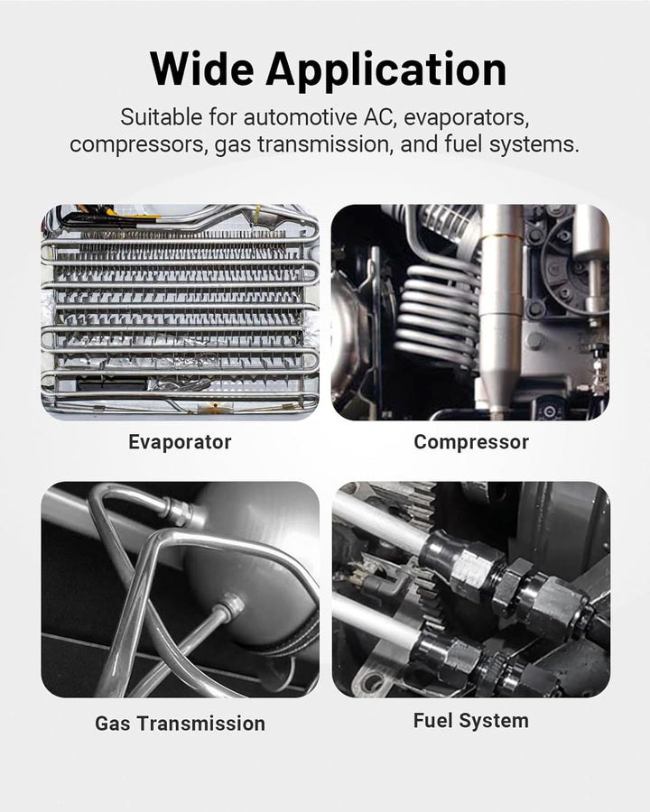 Evil Energy Fuel System Wide Application showing evaporator, compressor, gas transmission, and fuel system installation