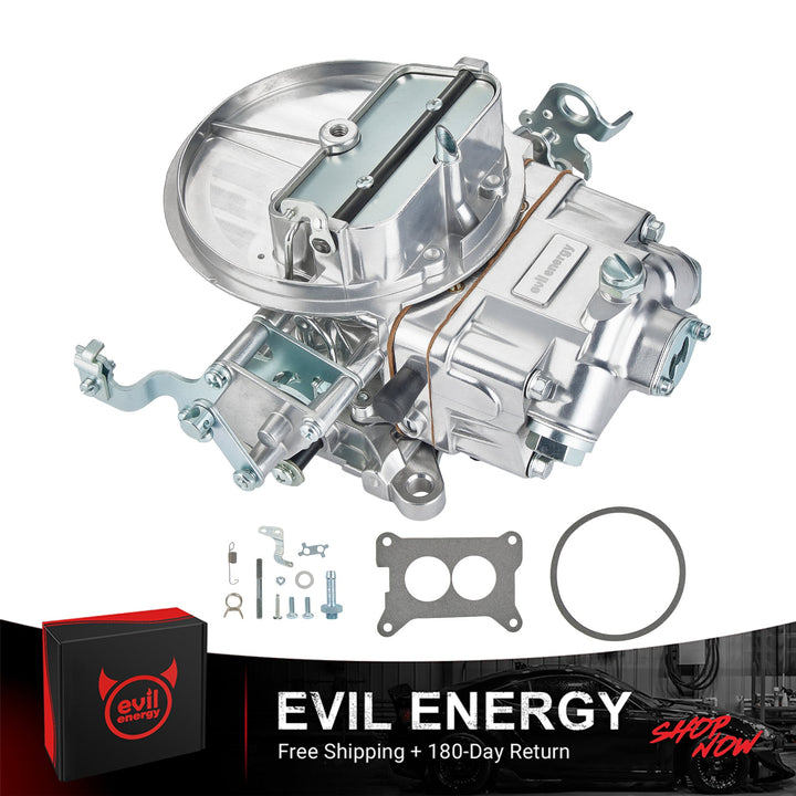 Evil Energy 350 CFM 2-barrel carburetor with gasket, mounting hardware, and gift box – free shipping and 180-day return