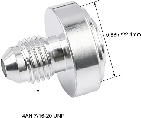 Evilenergy EVIL ENERGY 4/6/8/10/12AN Male Weld on Bung Fitting Aluminum 2PCS