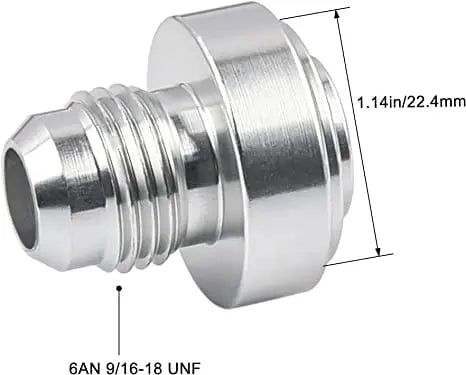 Evilenergy EVIL ENERGY 4/6/8/10/12AN Male Weld on Bung Fitting Aluminum 2PCS