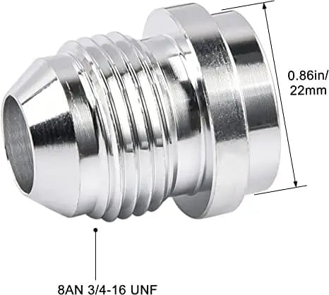 Evilenergy EVIL ENERGY 4/6/8/10/12AN Male Weld on Bung Fitting Aluminum 2PCS
