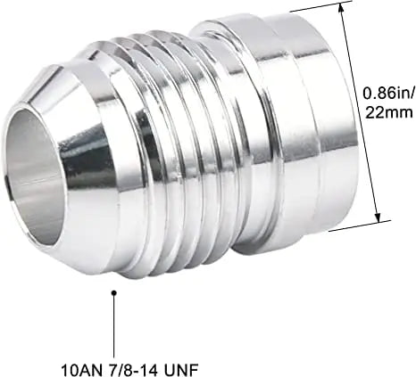 Evilenergy EVIL ENERGY 4/6/8/10/12AN Male Weld on Bung Fitting Aluminum 2PCS