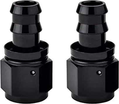 Evilenergy EVIL ENERGY 4/6/8/10/12AN Straight Push Lock Hose Fitting End Black