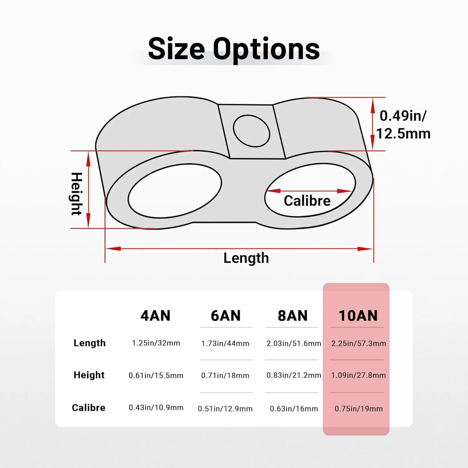 EVILENERGY EVIL ENERGY Hose Separator Clamp, Fuel Line Mounting Clamp Aluminum 4PCS (Blue, 4AN)