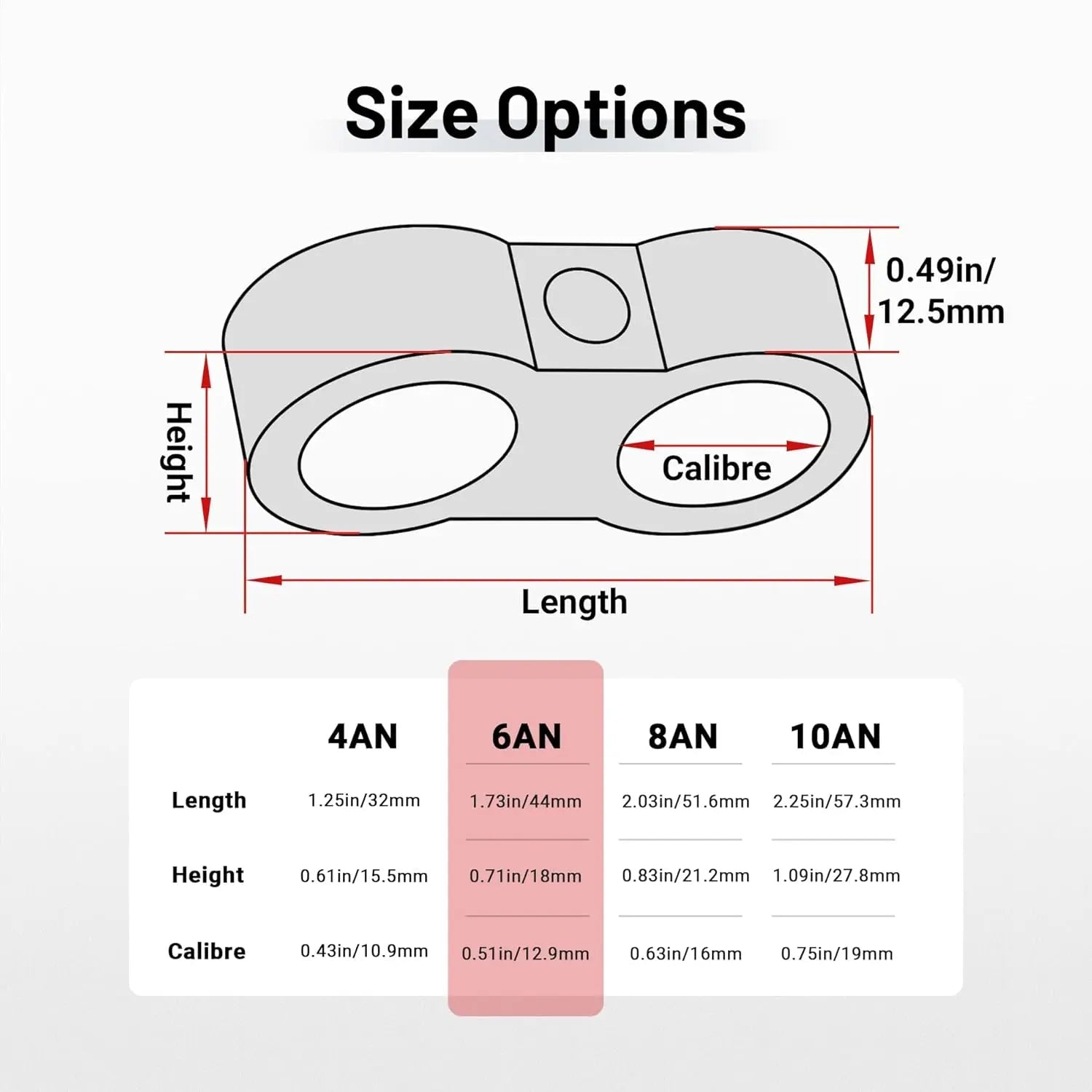 EVILENERGY EVIL ENERGY Hose Separator Clamp, Fuel Line Mounting Clamp Aluminum 4PCS (Blue, 4AN)