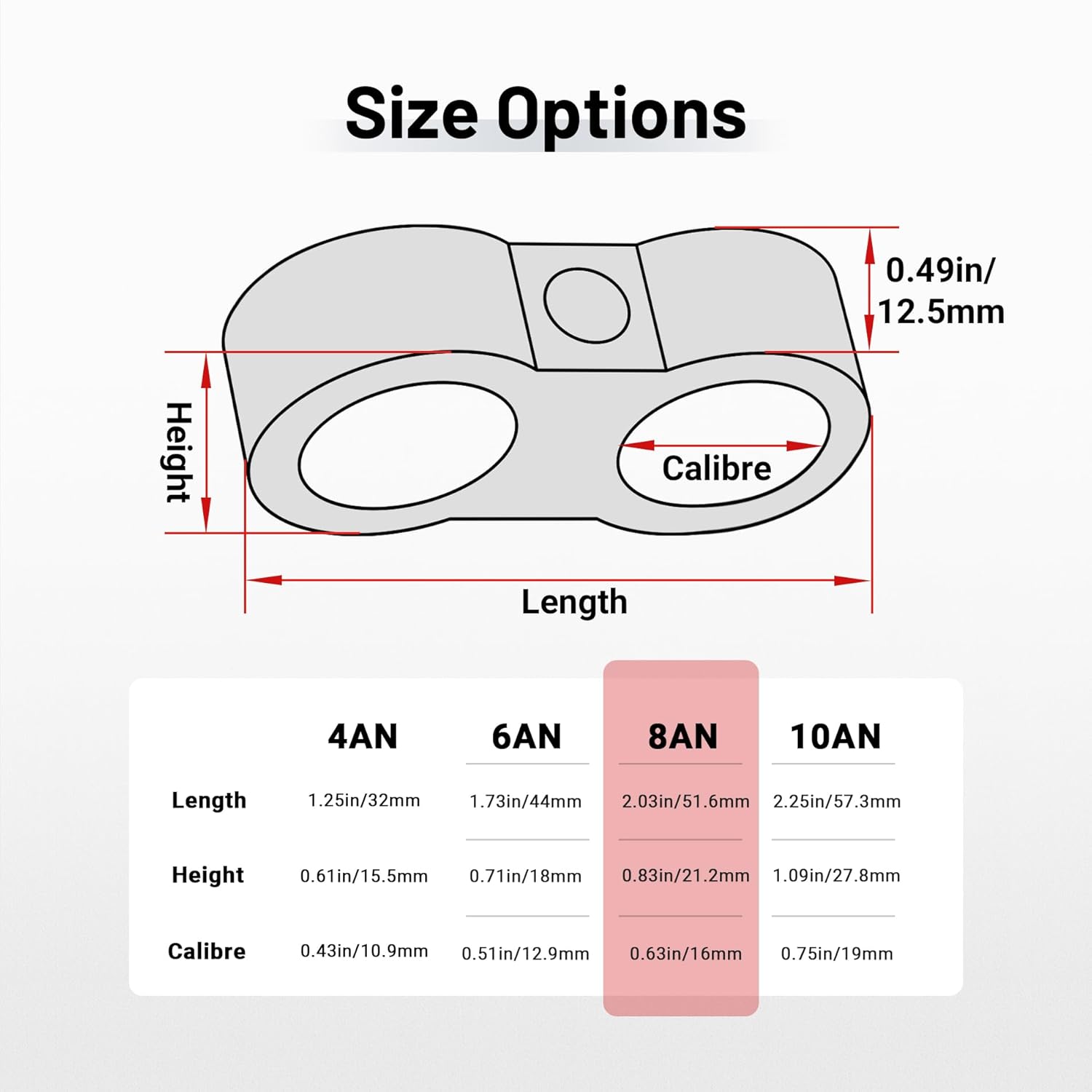 EVILENERGY EVIL ENERGY Hose Separator Clamp, Fuel Line Mounting Clamp Aluminum 4PCS (Blue, 4AN)