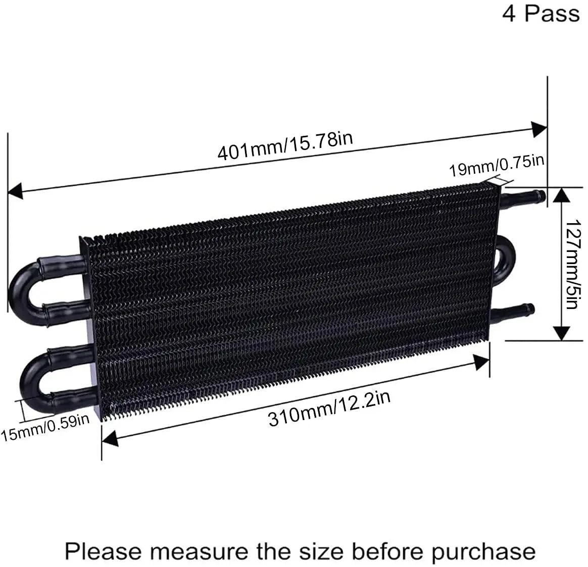 Evilenergy EVIL ENERGY 4/6/8 Pass Tube Transmission Oil Cooler Universal Kit