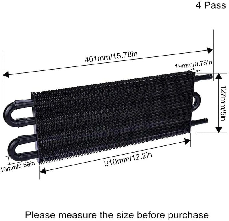 Evilenergy EVIL ENERGY 4/6/8 Pass Tube Transmission Oil Cooler Universal Kit