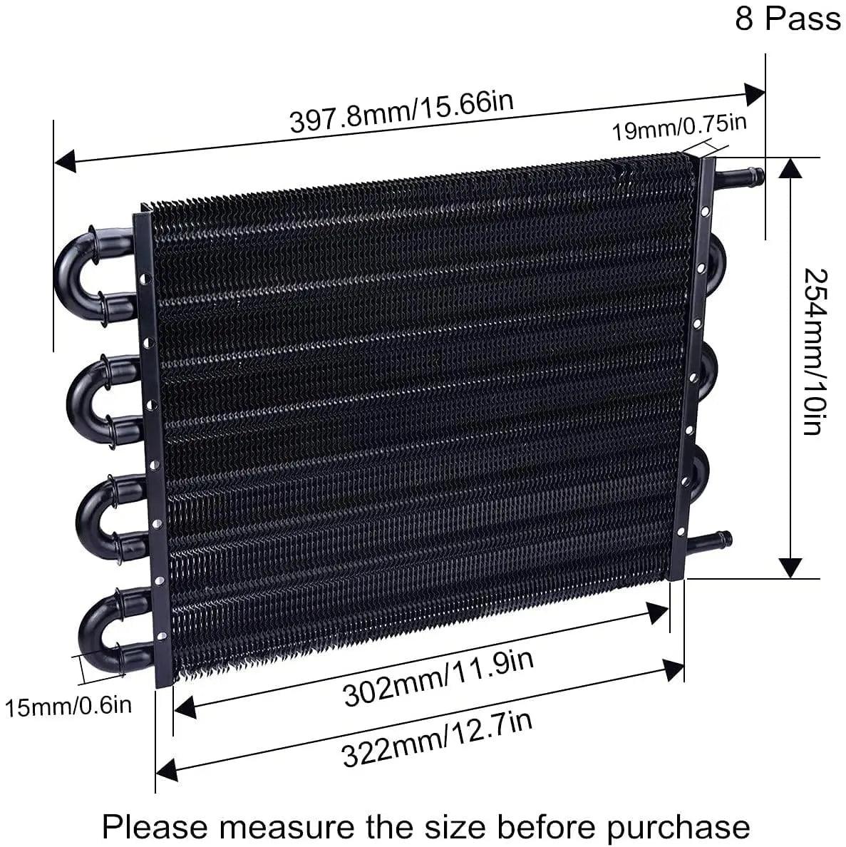Evilenergy EVIL ENERGY 4/6/8 Pass Tube Transmission Oil Cooler Universal Kit