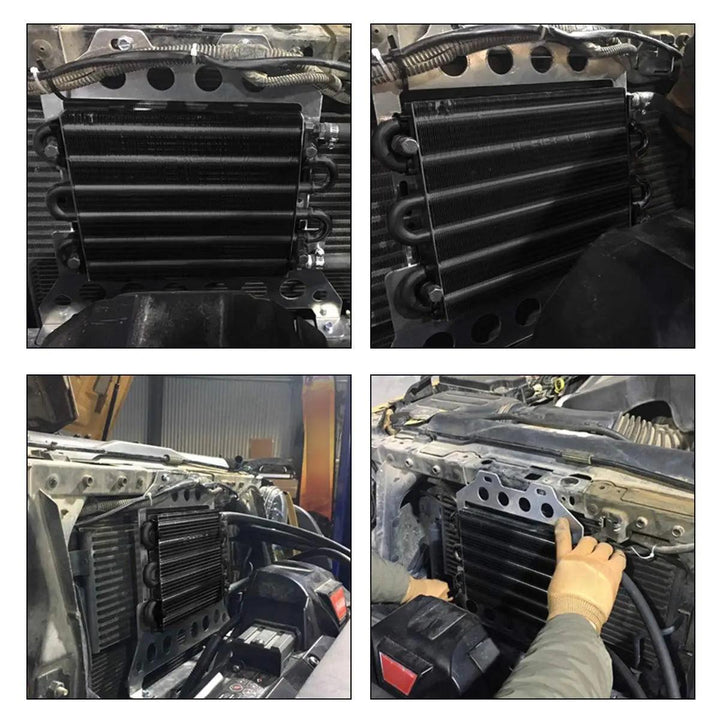 [Black]Evilenergy EVIL ENERGY 4/6/8 Pass Tube Transmission Oil Cooler Universal Kit