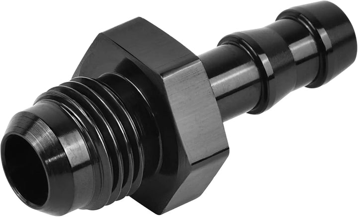 EVILENERGY EVIL ENERGY 4AN Male to 1/4" Barb Push on Fitting Adapter Aluminum[6AN Male to 5/16" Barb]