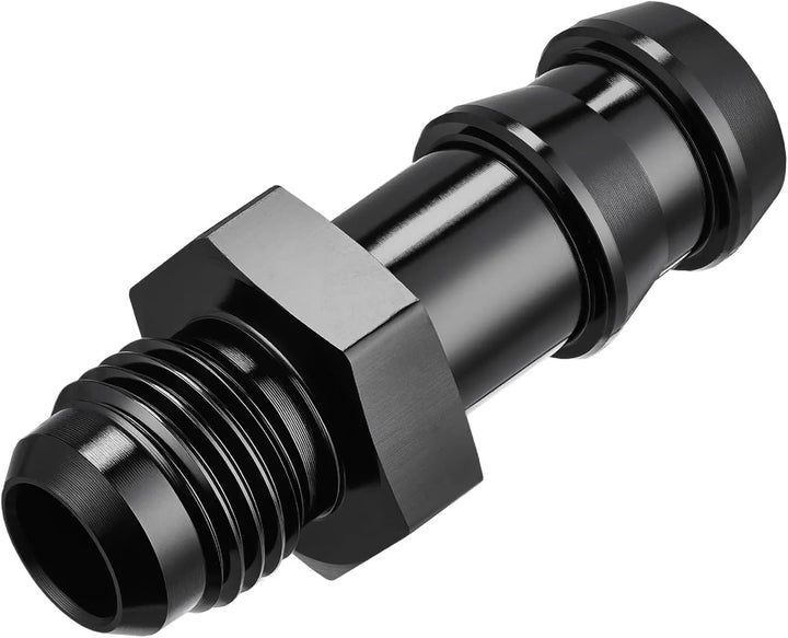 EVILENERGY EVIL ENERGY 4AN Male to 1/4" Barb Push on Fitting Adapter Aluminum[6AN Male to 1/2" Barb]