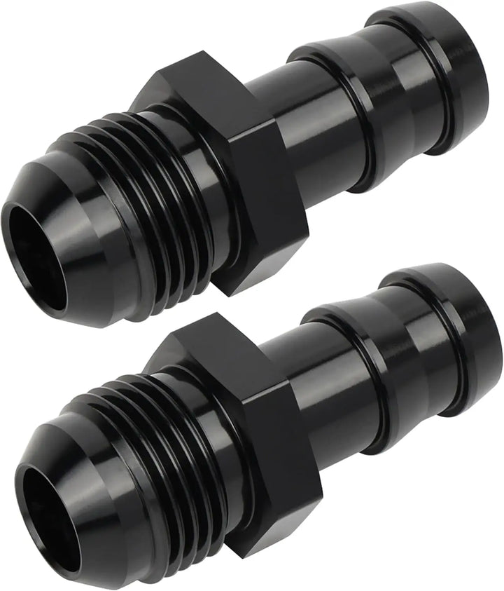 EVILENERGY EVIL ENERGY 4AN Male to 1/4" Barb Push on Fitting Adapter Aluminum[10AN Male to 5/8" Barb]