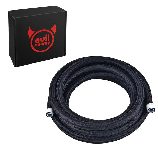 Evilenergy EVIL ENERGY 4AN PTFE E85 Fuel Line Nylon Braided Fuel Hose 10FT