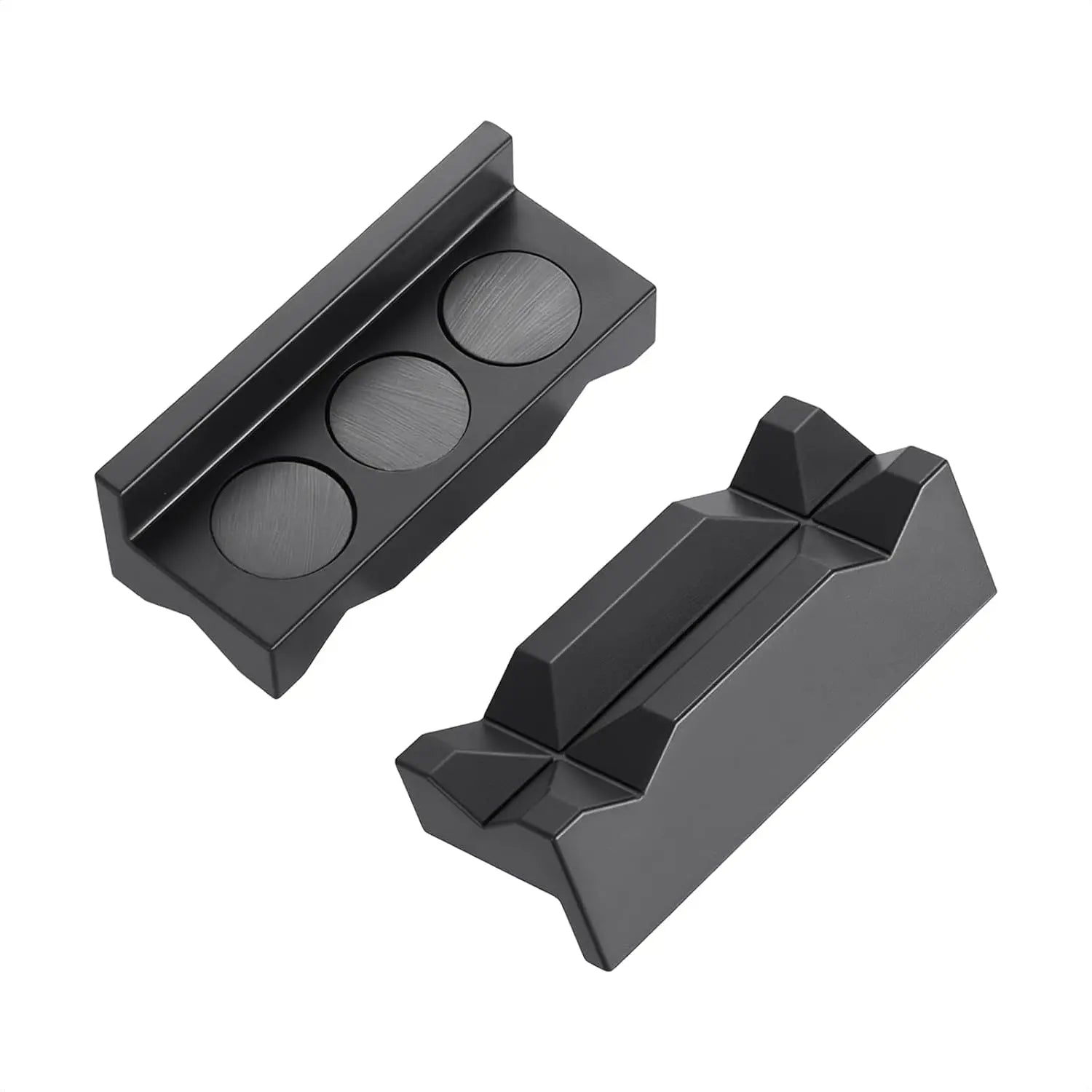 EVILENERGY EVIL ENERGY 4" Magnetic Vise Jaw Pads, AN Fittings Vise Jaw Protector | Aluminum Multi-Groove Bench Vise Inserts for 3AN-32AN Hose Fittings, Non-Scratch Covers for Workshop, Automotive, Plumbing