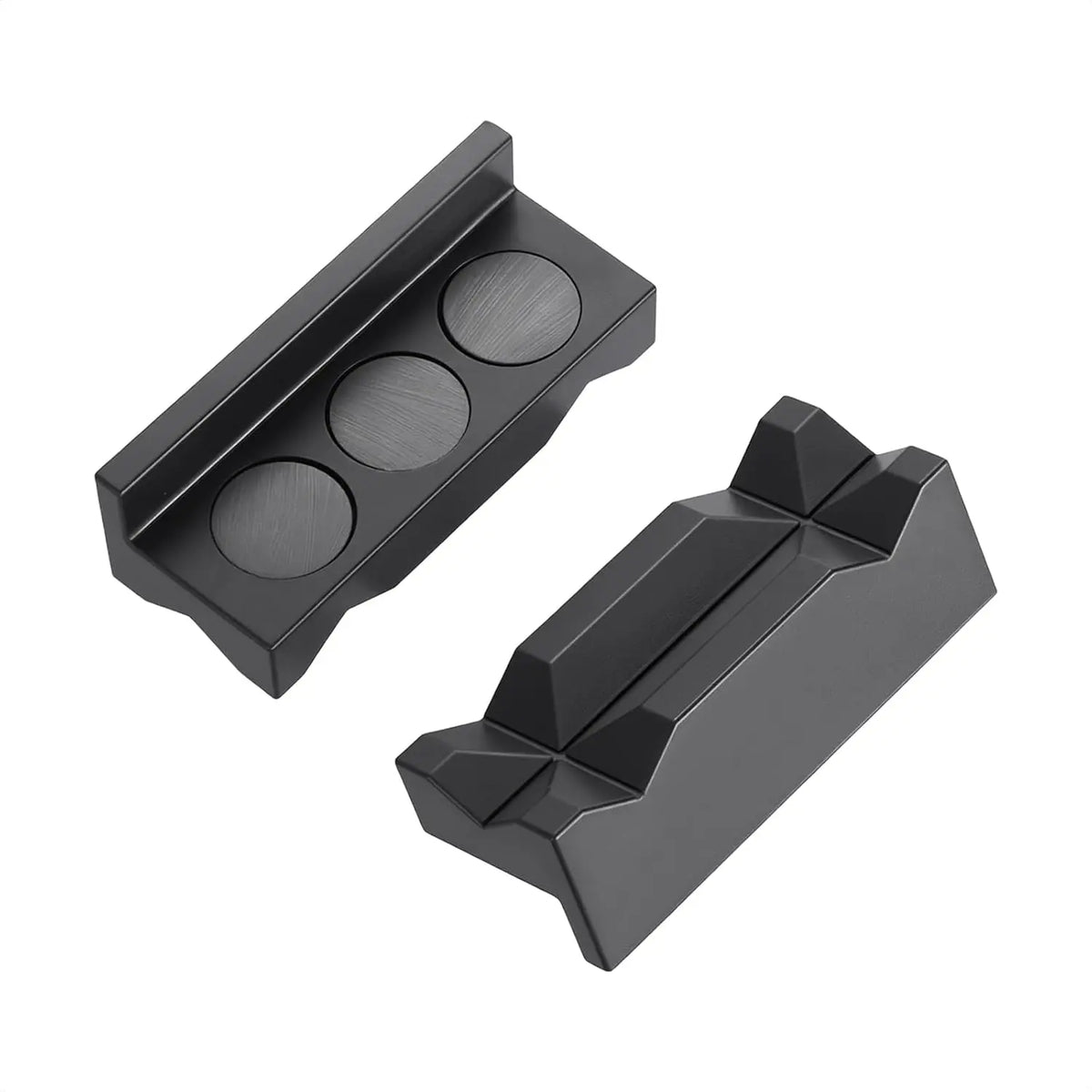 EVILENERGY EVIL ENERGY 4" Magnetic Vise Jaw Pads, AN Fittings Vise Jaw Protector | Aluminum Multi-Groove Bench Vise Inserts for 3AN-32AN Hose Fittings, Non-Scratch Covers for Workshop, Automotive, Plumbing