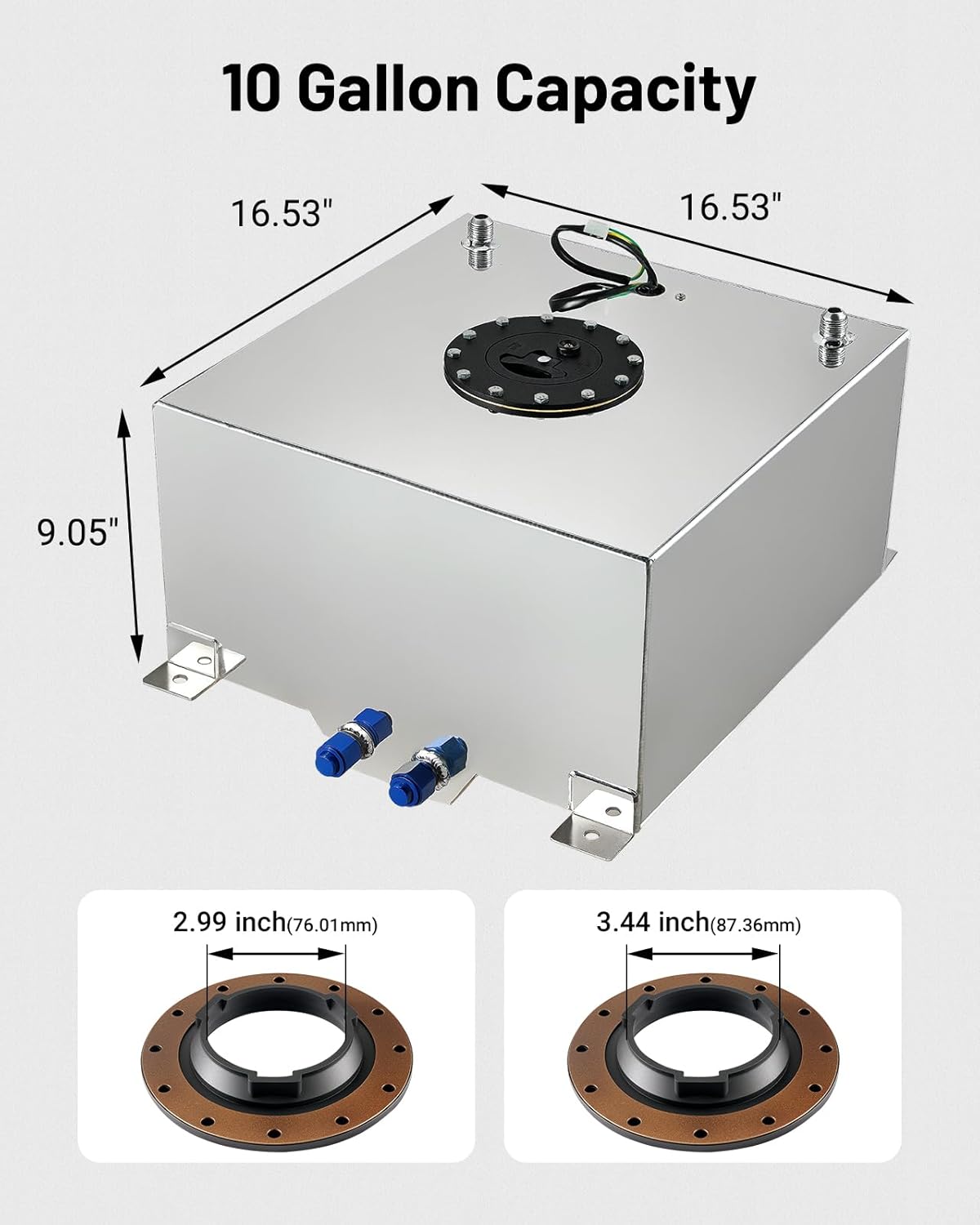 [10 Gallon,Silver]