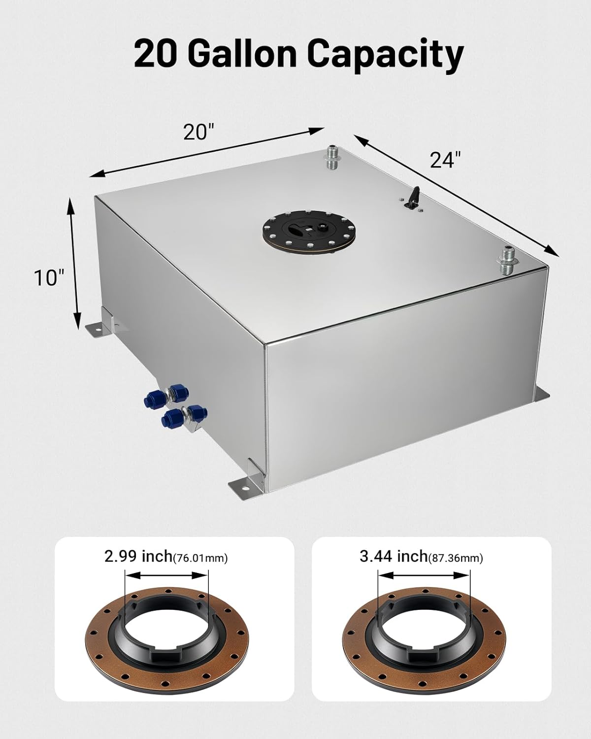 [20 Gallon,Silver]