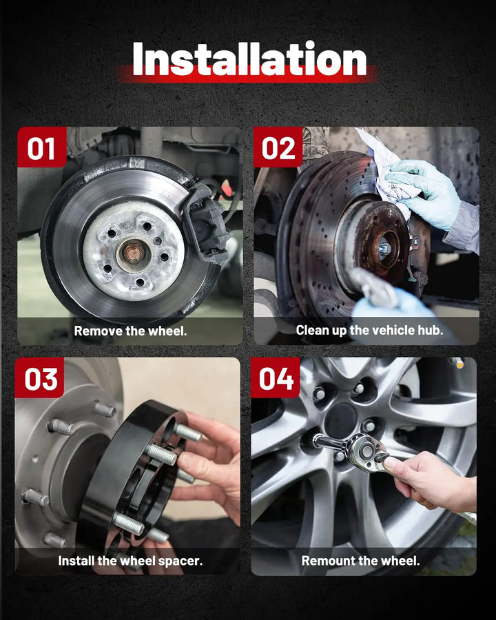 EVILENERGY EVIL ENERGY 5x4.5 Wheel Spacers Compatible for Mustang 1994-2014,5x114.3 mm Hubcentric no Lip 5 lugs 82.5 mm Hub Bore 1/2x20 Studs