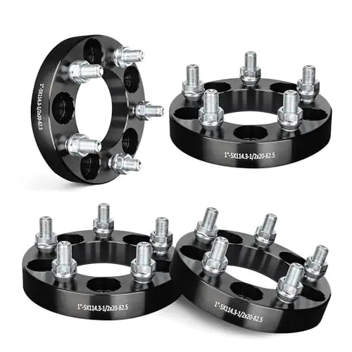 EVILENERGY EVIL ENERGY 5x4.5 Wheel Spacers Compatible for Mustang 1994-2014,5x114.3 mm Hubcentric no Lip 5 lugs 82.5 mm Hub Bore 1/2x20 Studs