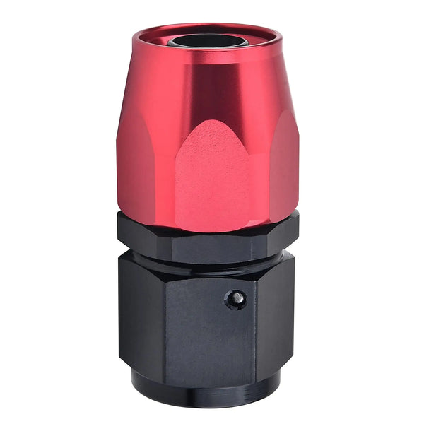 Evilenergy EVIL ENERGY 6/8/10AN Hose End Fitting Straight Swivel Aluminum Black&Red