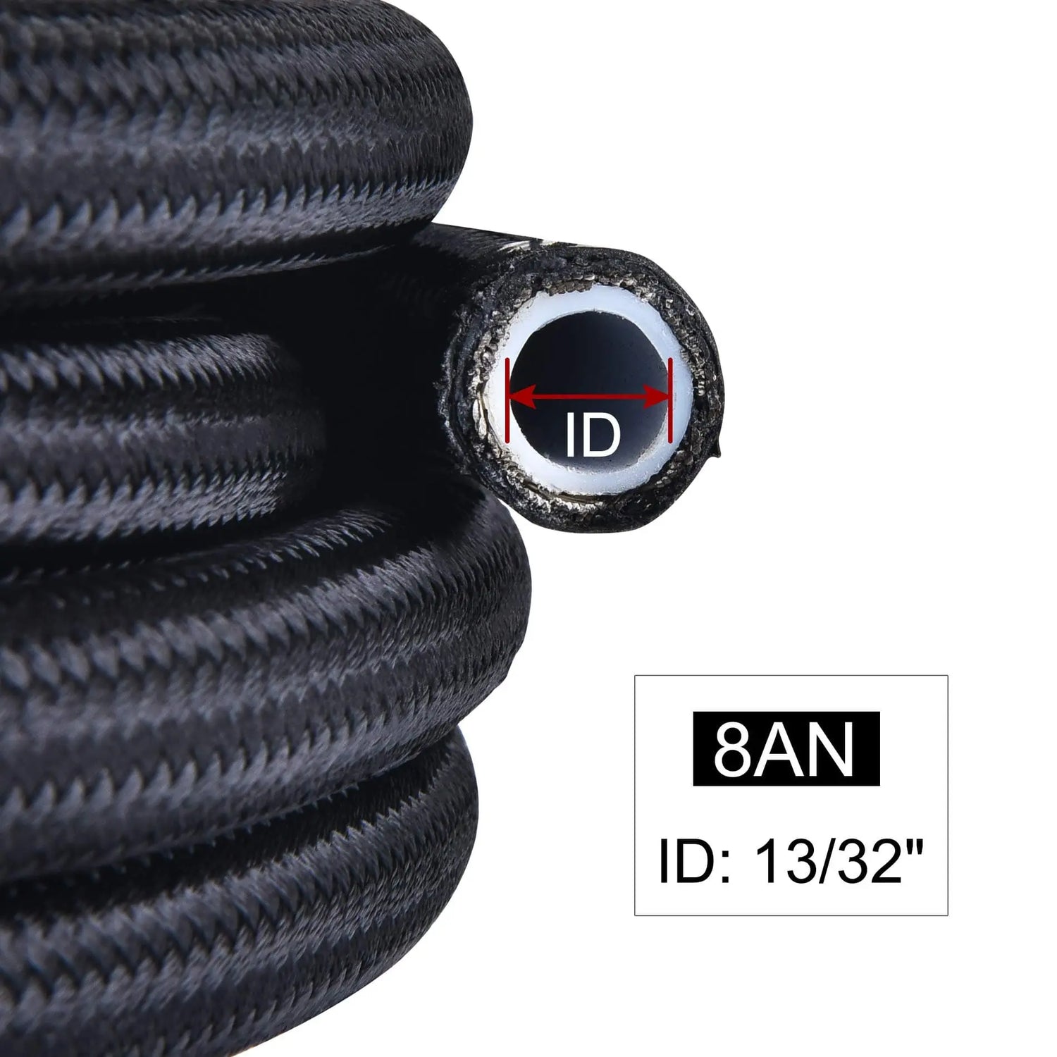 EVIL ENERGY 6/8/10AN PTFE Fuel Line Kit E85 Nylon Braided Fuel Hose ...