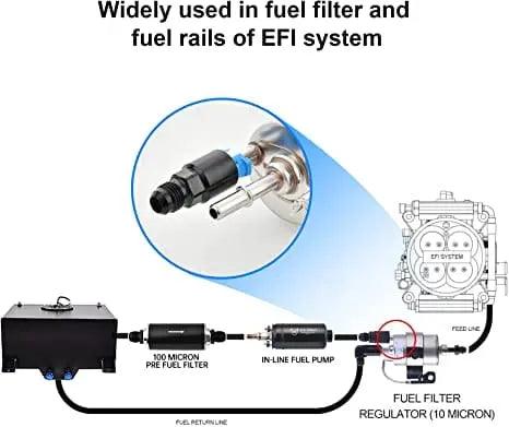 evilenergy EVIL ENERGY 6/8AN Male to 3/8"or 5/16" SAE Quick-Disconnect Female Push-On EFI Fitting