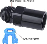 evilenergy EVIL ENERGY 6/8AN Male to 3/8"or 5/16" SAE Quick-Disconnect Female Push-On EFI Fitting