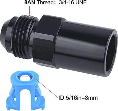 evilenergy EVIL ENERGY 6/8AN Male to 3/8"or 5/16" SAE Quick-Disconnect Female Push-On EFI Fitting