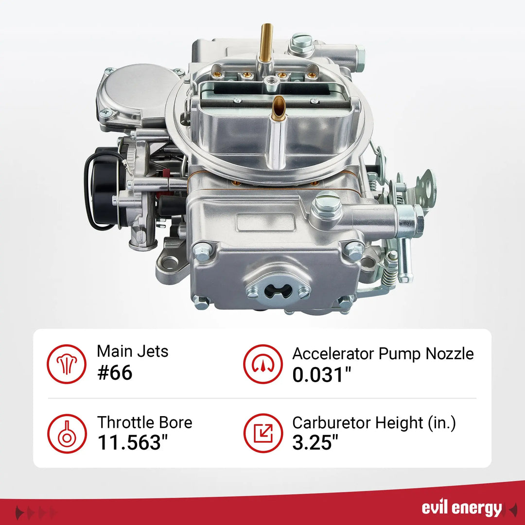 EVIL ENERGY 600 CFM 4-Barrel Carburetor | High-Performance Upgrade ...