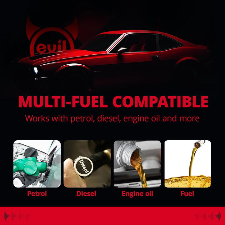 EVIL ENERGY 4/6/10 AN Fuel Line Kit 20FT CPE Rubber Hose with Push On Fittings & Clamps - EVILENERGY