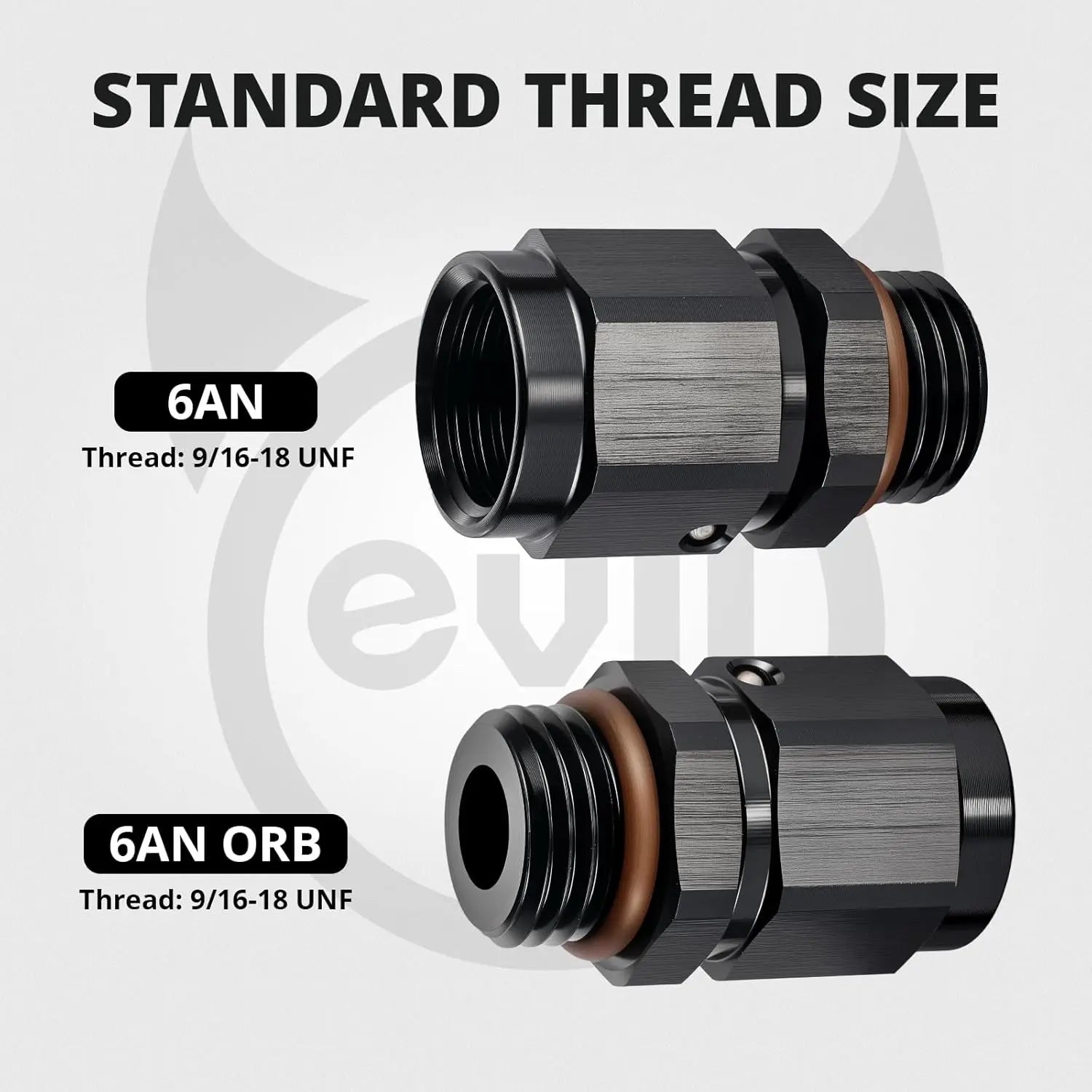 [6AN Female to 6 ORB,Straight]