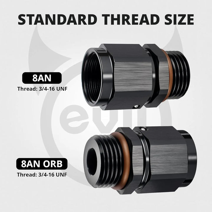 [8AN Female to 8 ORB,Straight]
