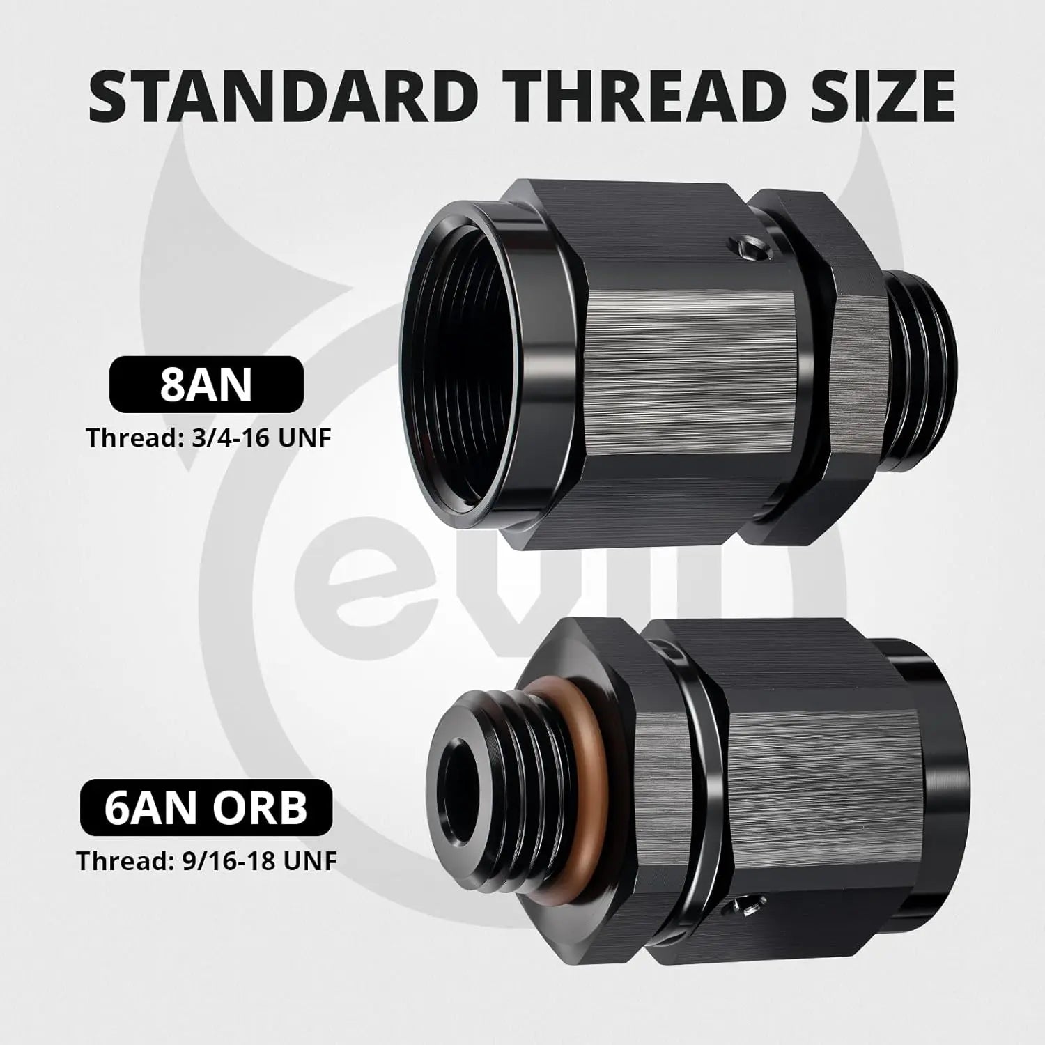 [8AN Female to 6 ORB,Straight]