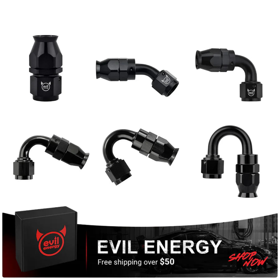 EVIL ENERGY 6AN Fuel System Kit with 300LPH Pump & Adjustable Regulator - Universal LS Engine Upgrade