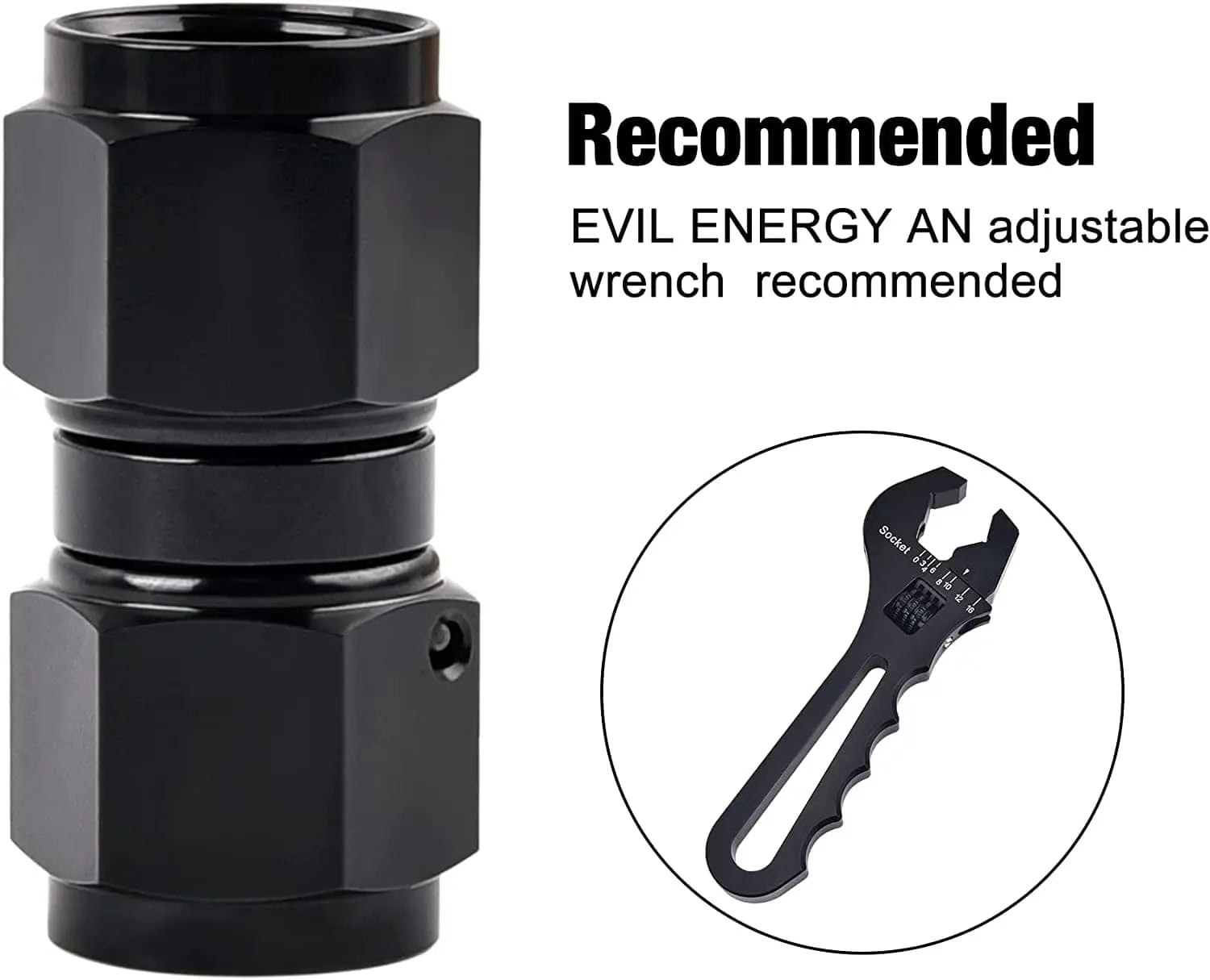 EVIL ENERGY 6AN Fuel System Kit with 300LPH Pump & Adjustable Regulator - Universal LS Engine Upgrade