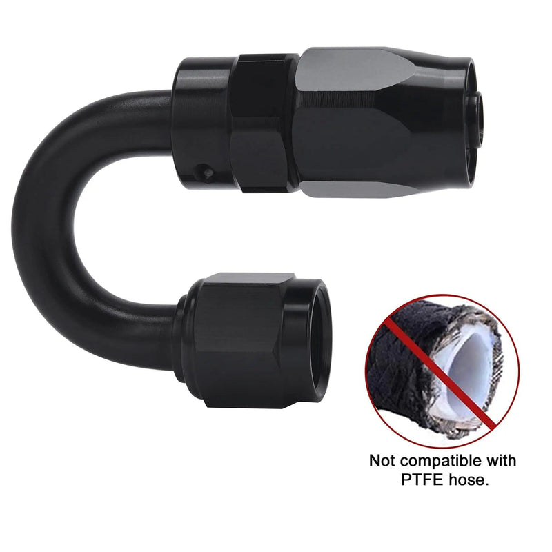 Evilenergy EVIL ENERGY 6AN Hose End Fitting 180 Degree Swivel Aluminum