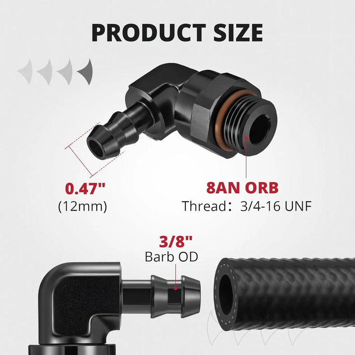 [8AN to 3/8 inch]