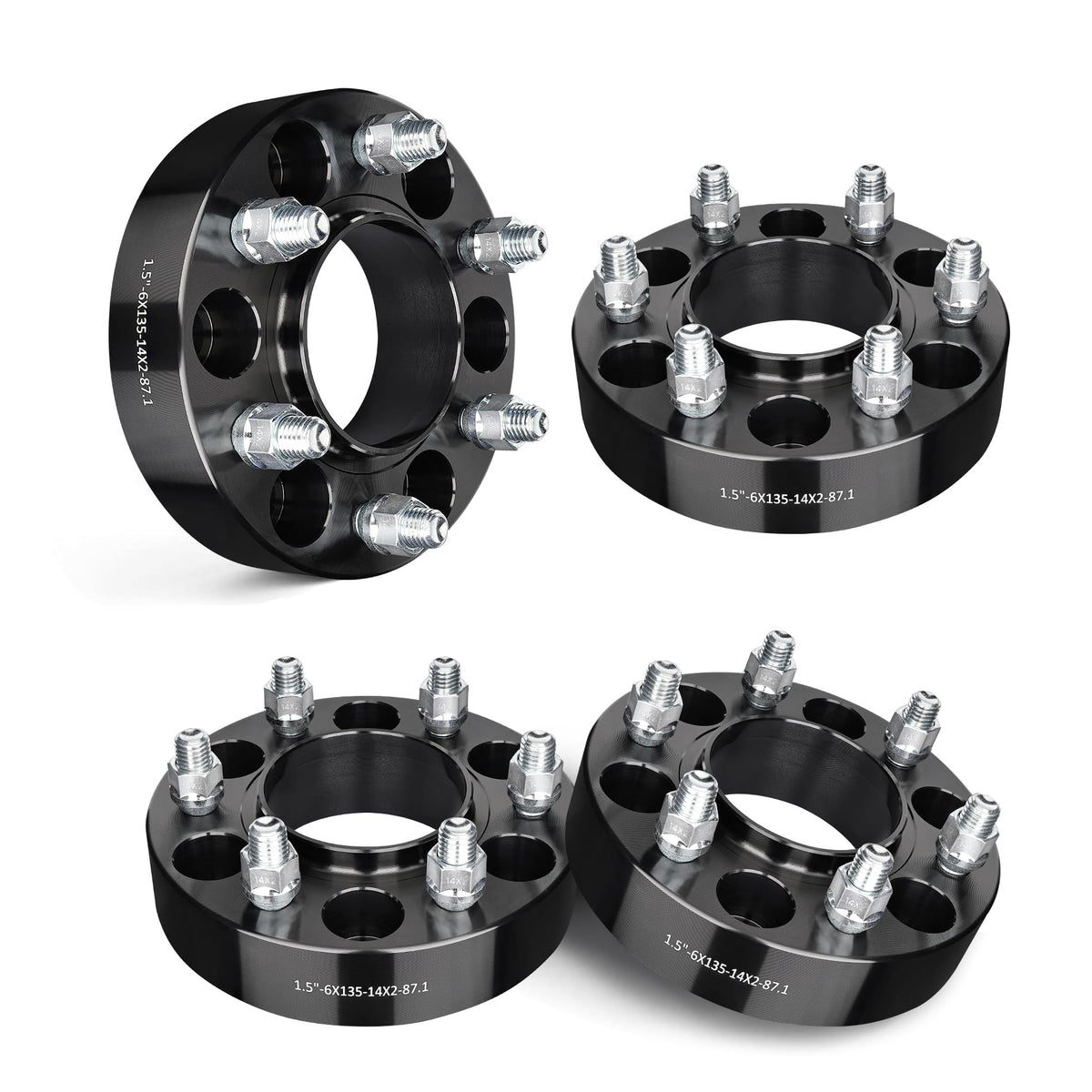 EVIL ENERGY Hubcentric Wheel Spacers 6X135 for Ford F150 2004-2014 – 4PCS (1.5/2 Inch）
