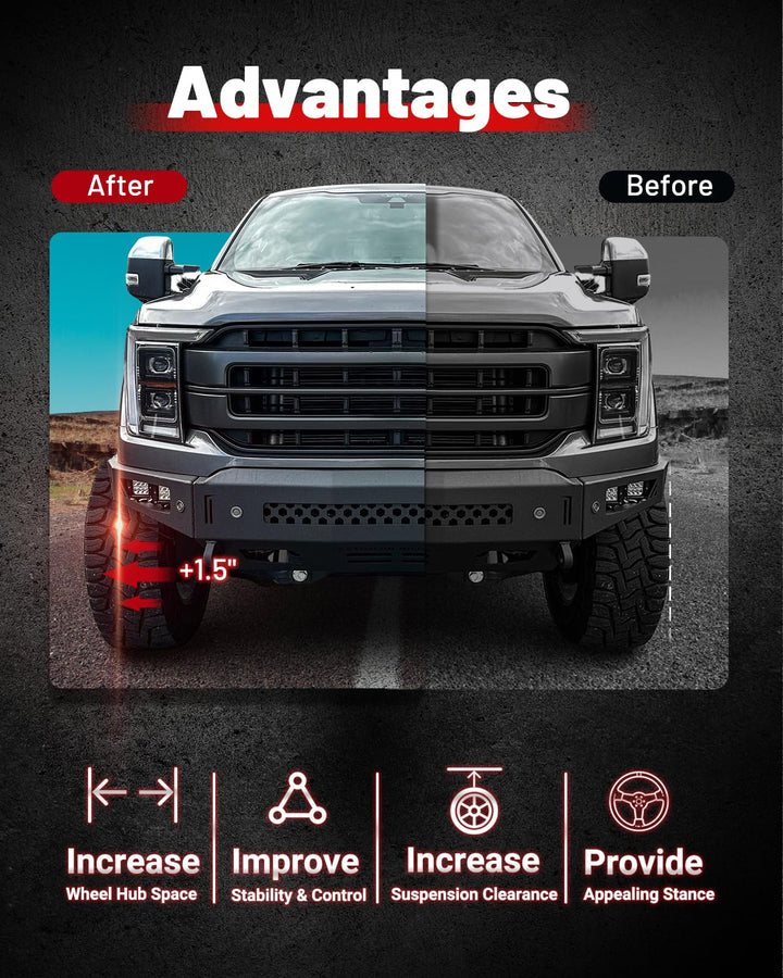 EVIL ENERGY Hubcentric Wheel Spacers 6X135 for Ford F150 2004-2014 – 4PCS (1.5/2 Inch） - EVILENERGY