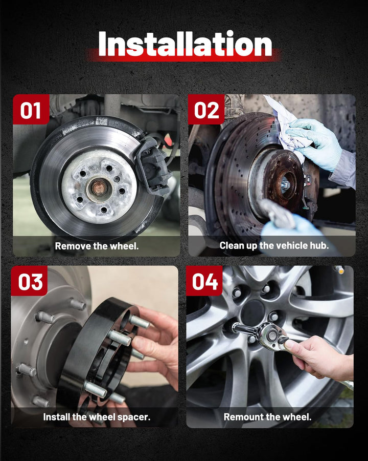 EVIL ENERGY Hubcentric Wheel Spacers 6X135 for Ford F150 2004-2014 – 4PCS (1.5/2 Inch） - EVILENERGY