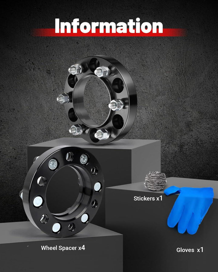 EVIL ENERGY Wheel Spacers 6x135 for F-150, Expedition, Lobo 2015-2023 4WD (1.25/1.5 Inch) - 4PCS - EVILENERGY