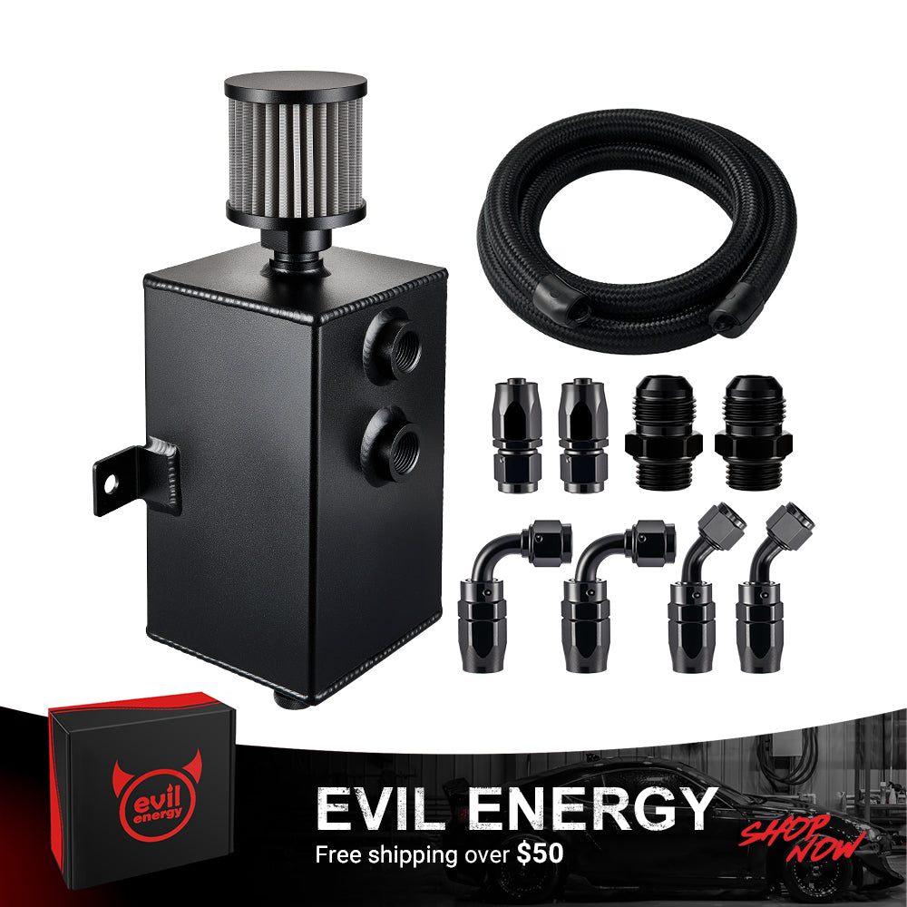 EVIL ENERGY 1/2/3 L 10AN Oil Catch Can | Breather Filter | Drain Valve ...