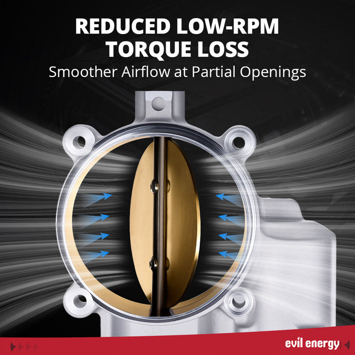 EVIL ENERGY 85mm Electronic Throttle Body - Reduced Low - RPM Torque Loss, Smoother Airflow