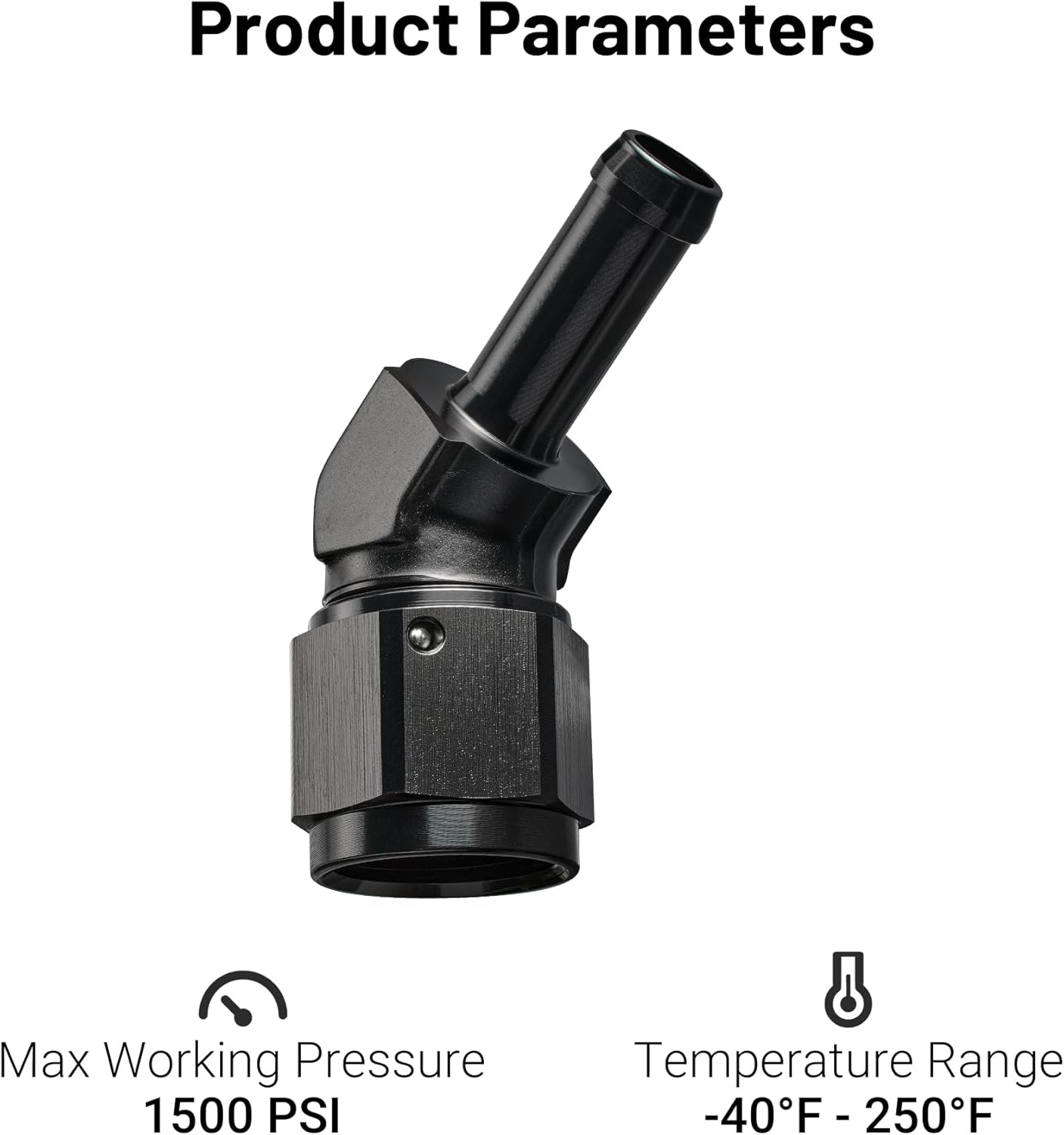 [8AN to 3/8 Inch,45 Degree]